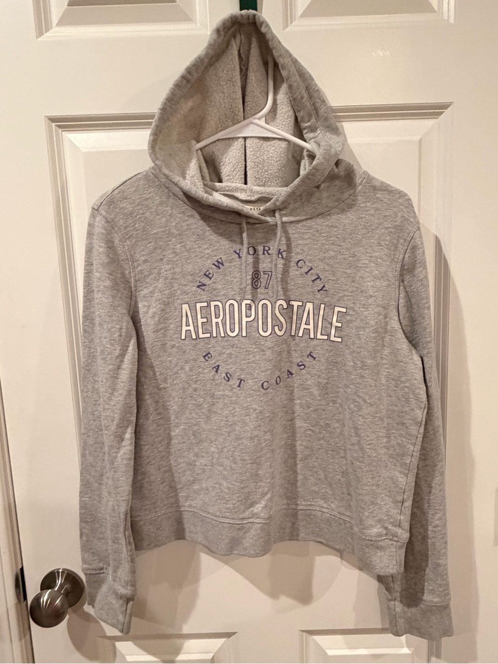 Aeropostale Grey Hoodie Size Medium